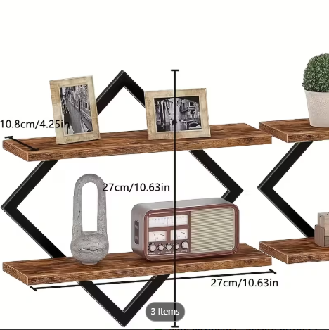 2/4pcs Double Layer Wall Shelf