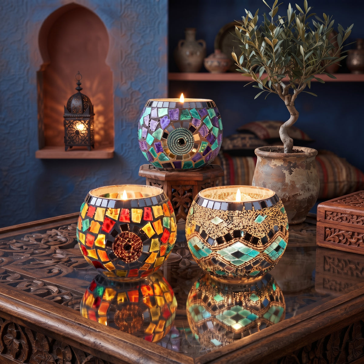Turkish Glass Candle Holders
