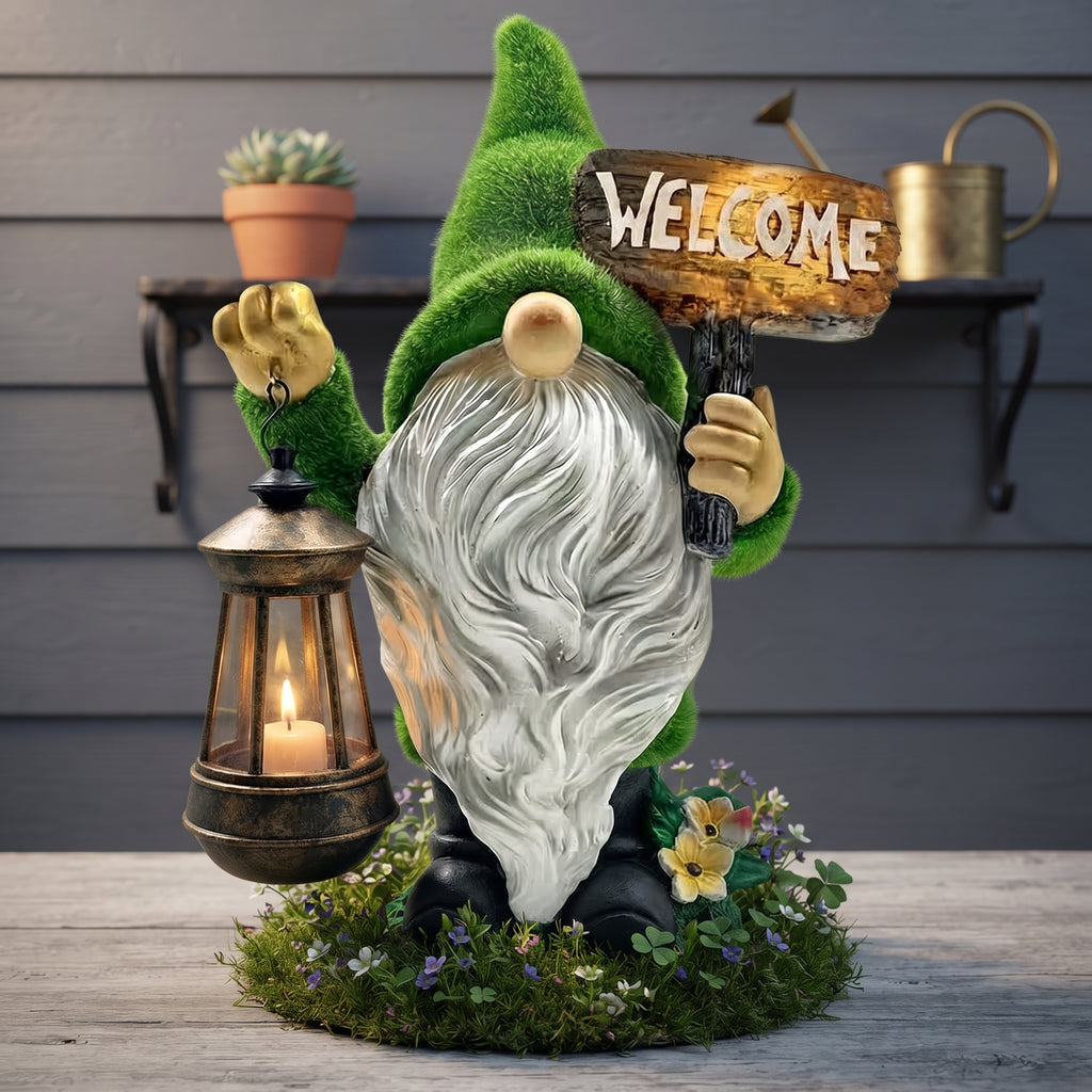 Garden Gnome Statue Outdoor Decor