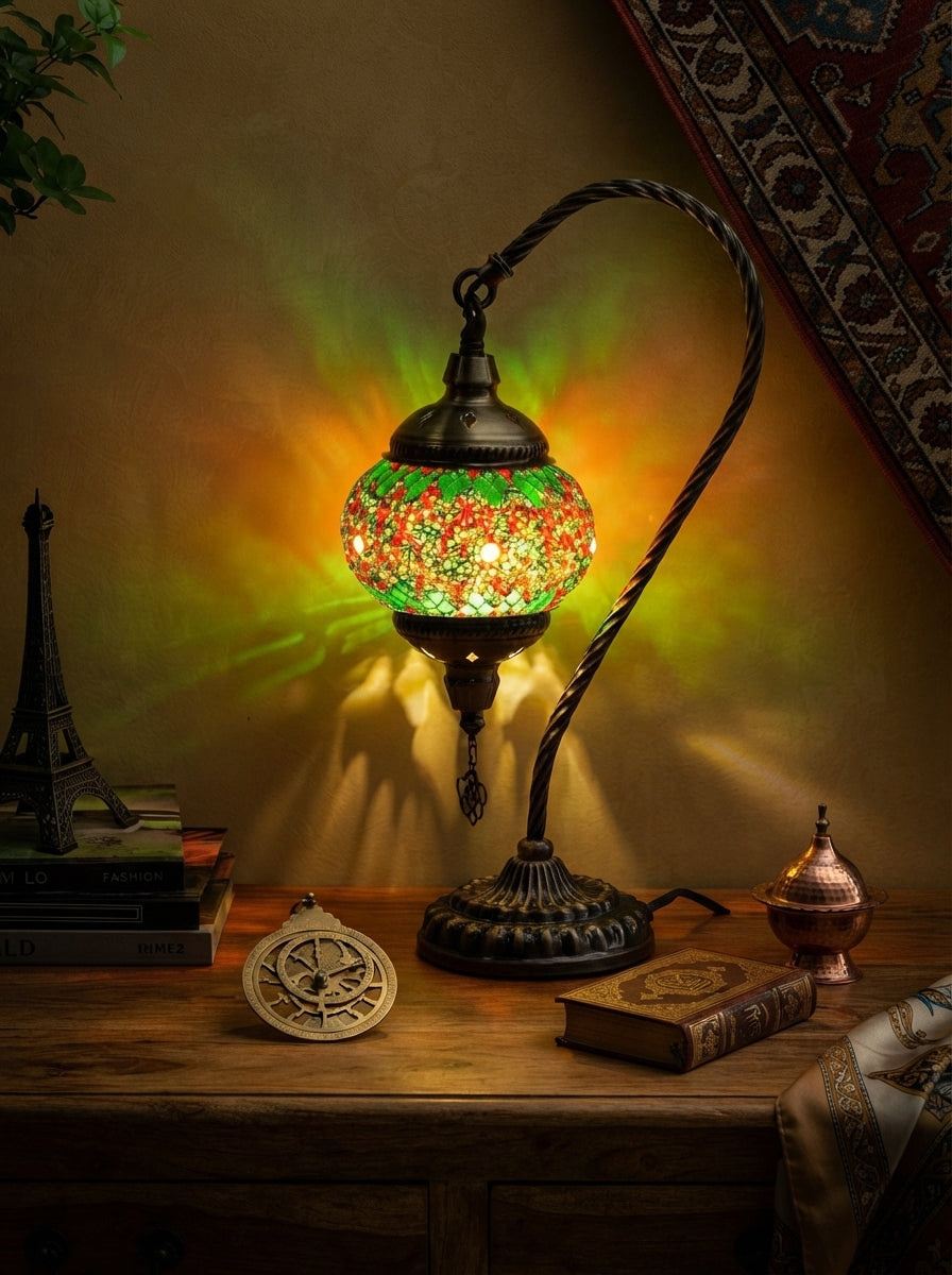 Handmade Turkish Table Lamp (LED Bulb Included)