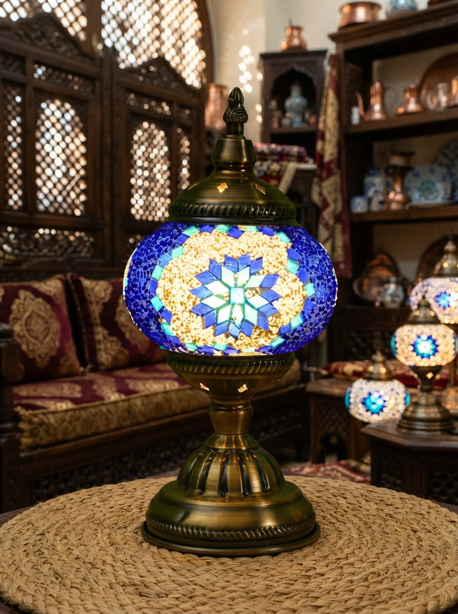 Handmade Turkish Table Lamp (Bulb Included)