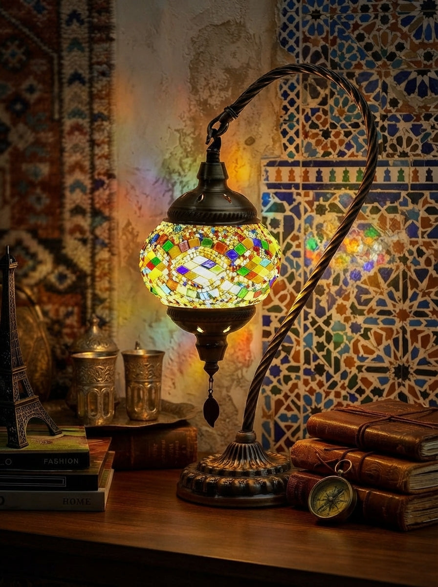 Handmade Turkish Table Lamp (LED Bulb Included)