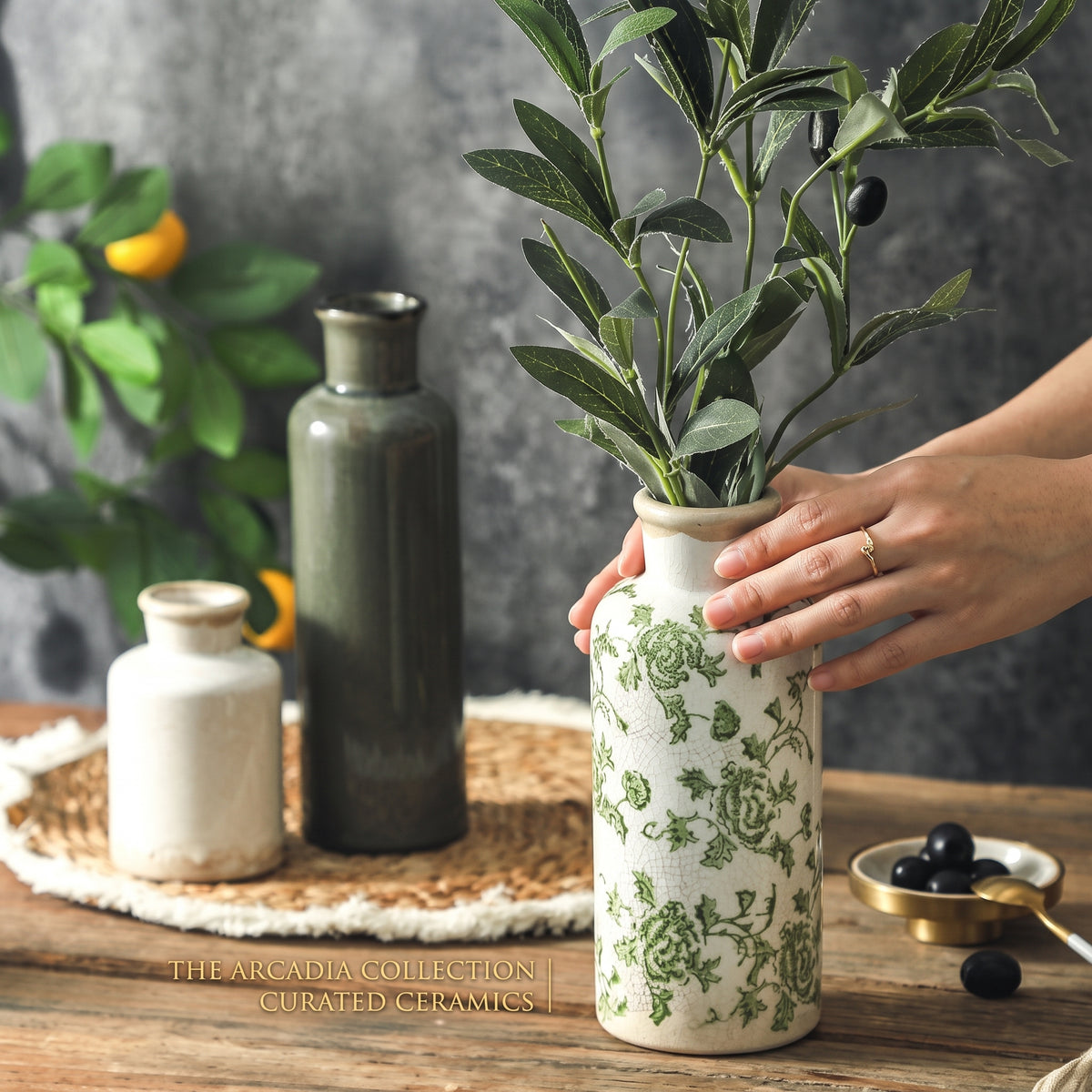 3 pcs Nordic Style Ceramic Vase Set