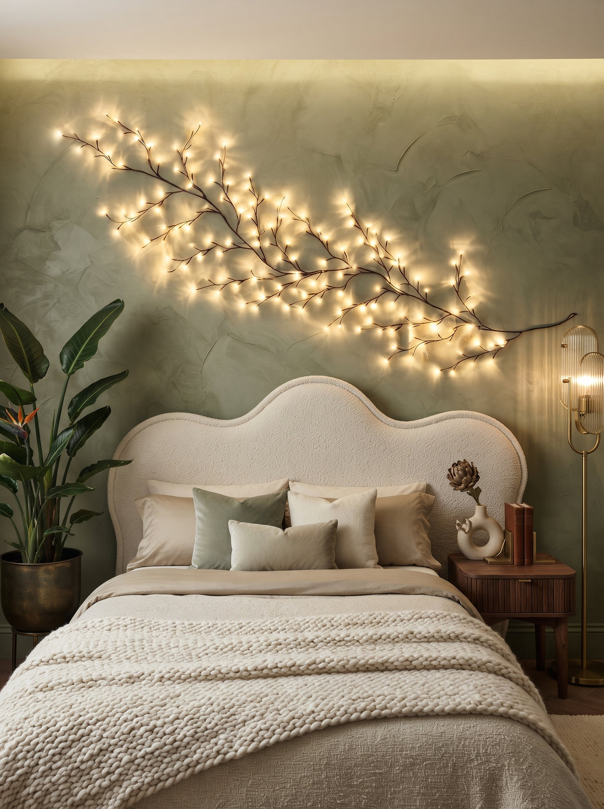 Birch Tree Willow Vine Lamp