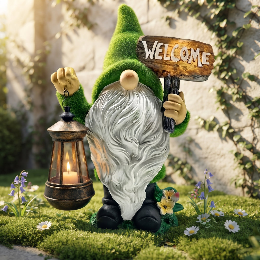 Garden Gnome Statue Outdoor Decor