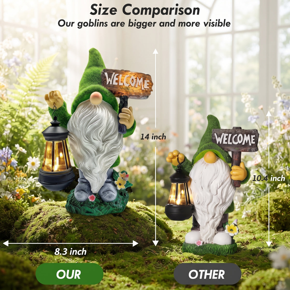 Garden Gnome Statue Outdoor Decor