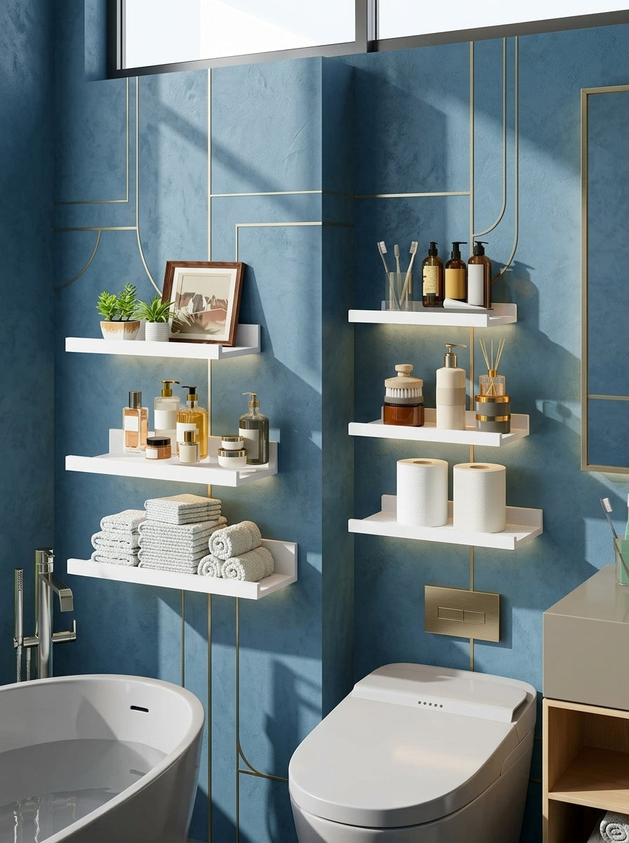 6pcs Wall Mounted Shelves Set