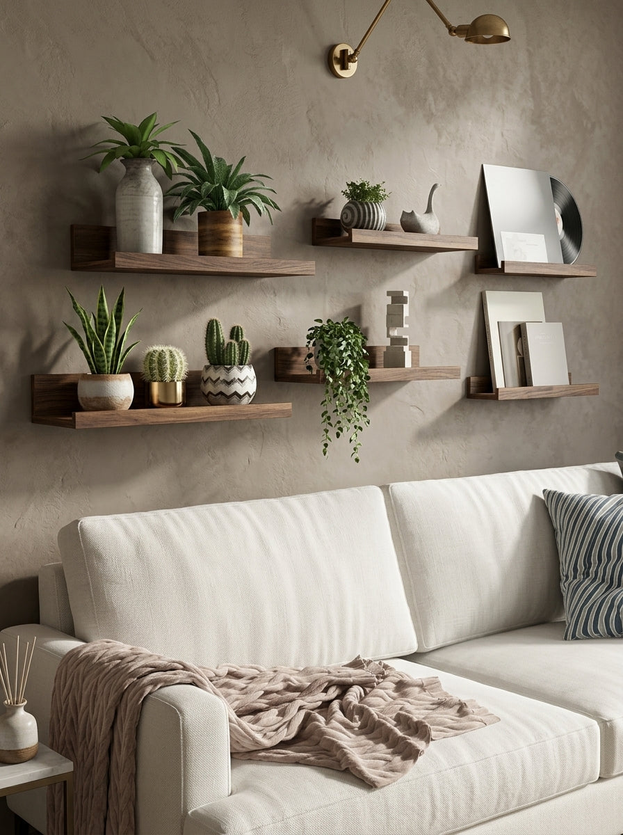 6pcs Wall Mounted Shelves Set