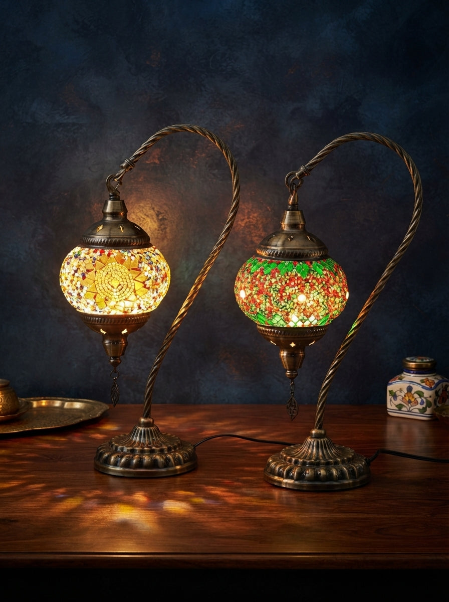 Handmade Turkish Table Lamp (LED Bulb Included)