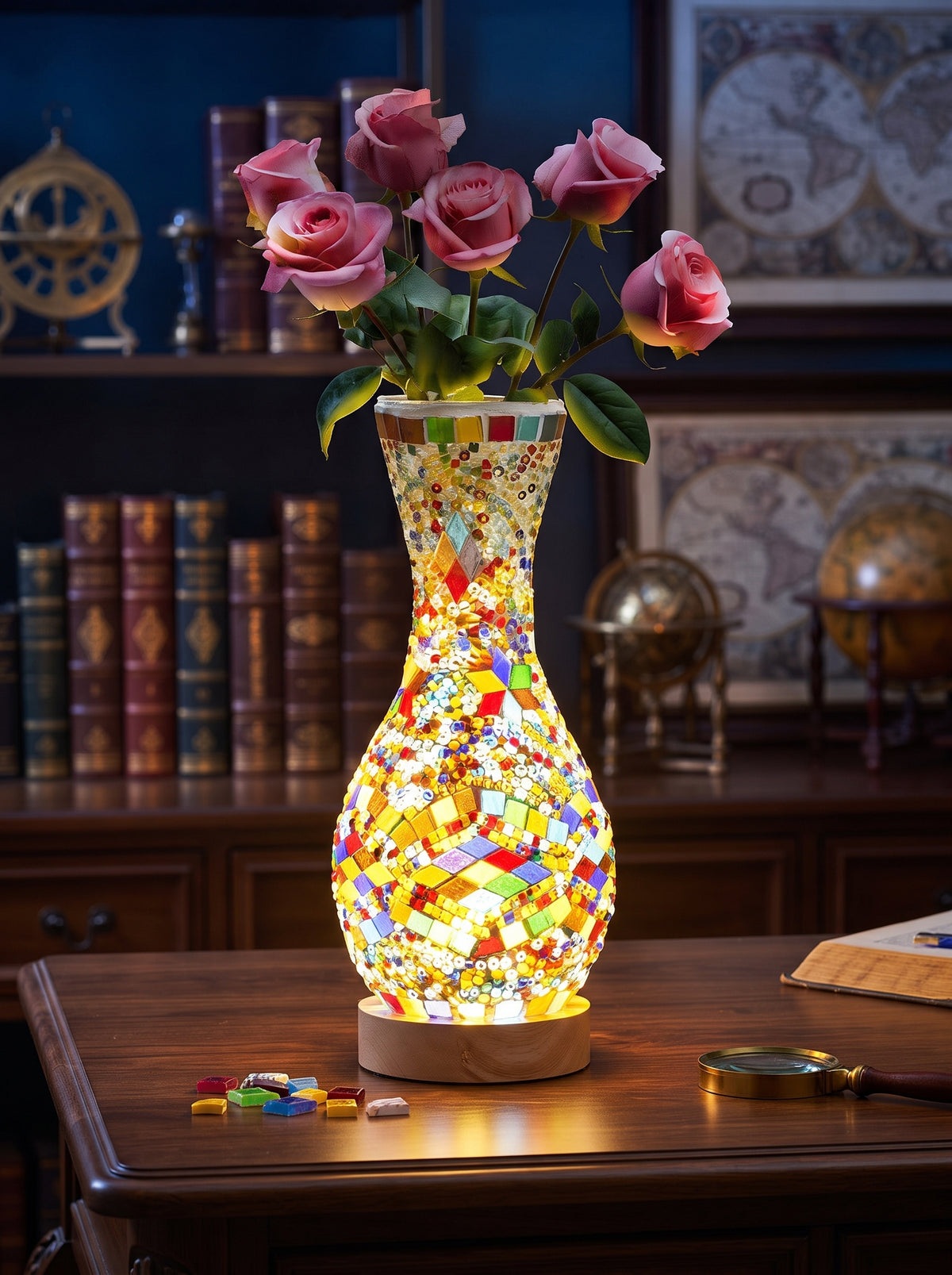 Handmade Turkish Table Vase Lamp