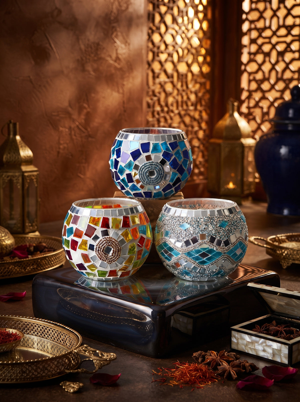 Turkish Glass Candle Holders