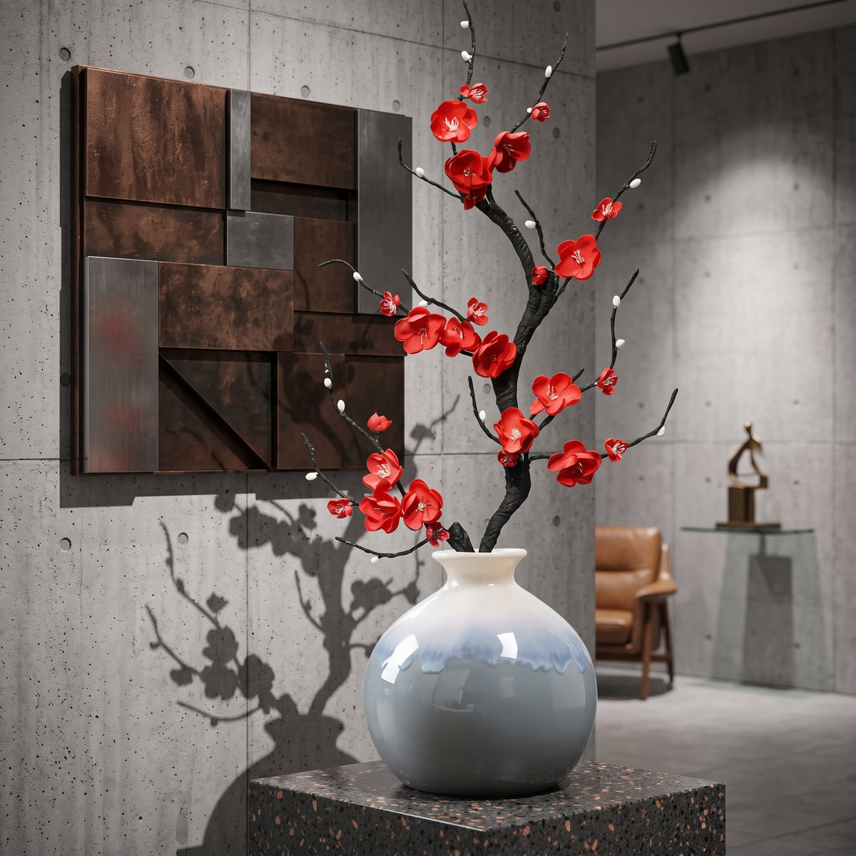 3 Pcs Modern Boho Ceramic Vase Set