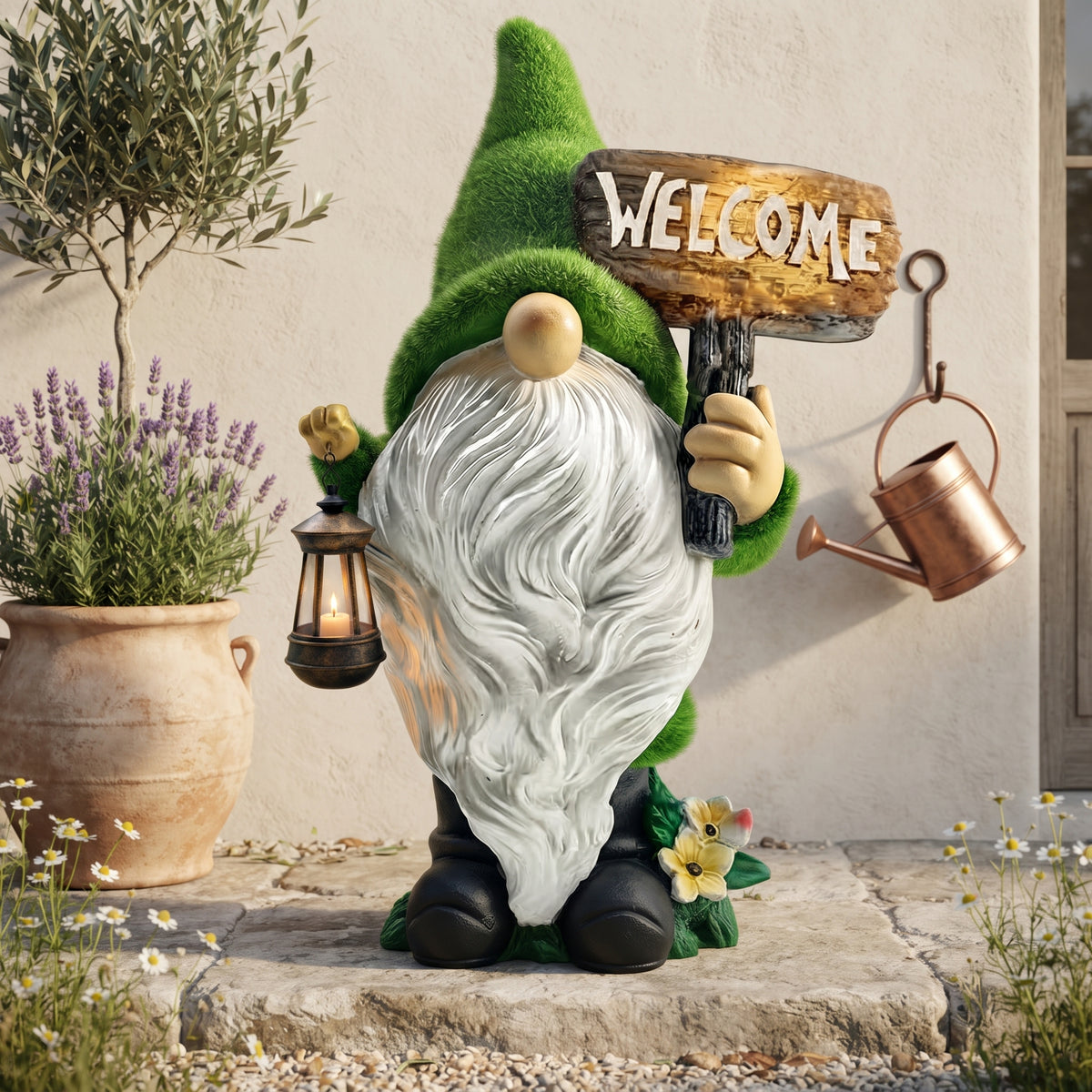 Garden Gnome Statue Outdoor Decor
