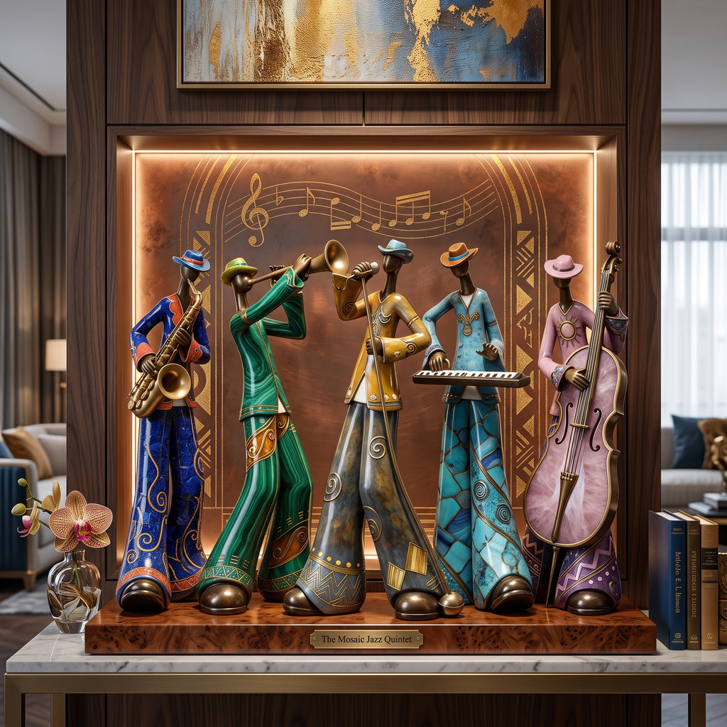 Ornaments Music Band Figures Statues
