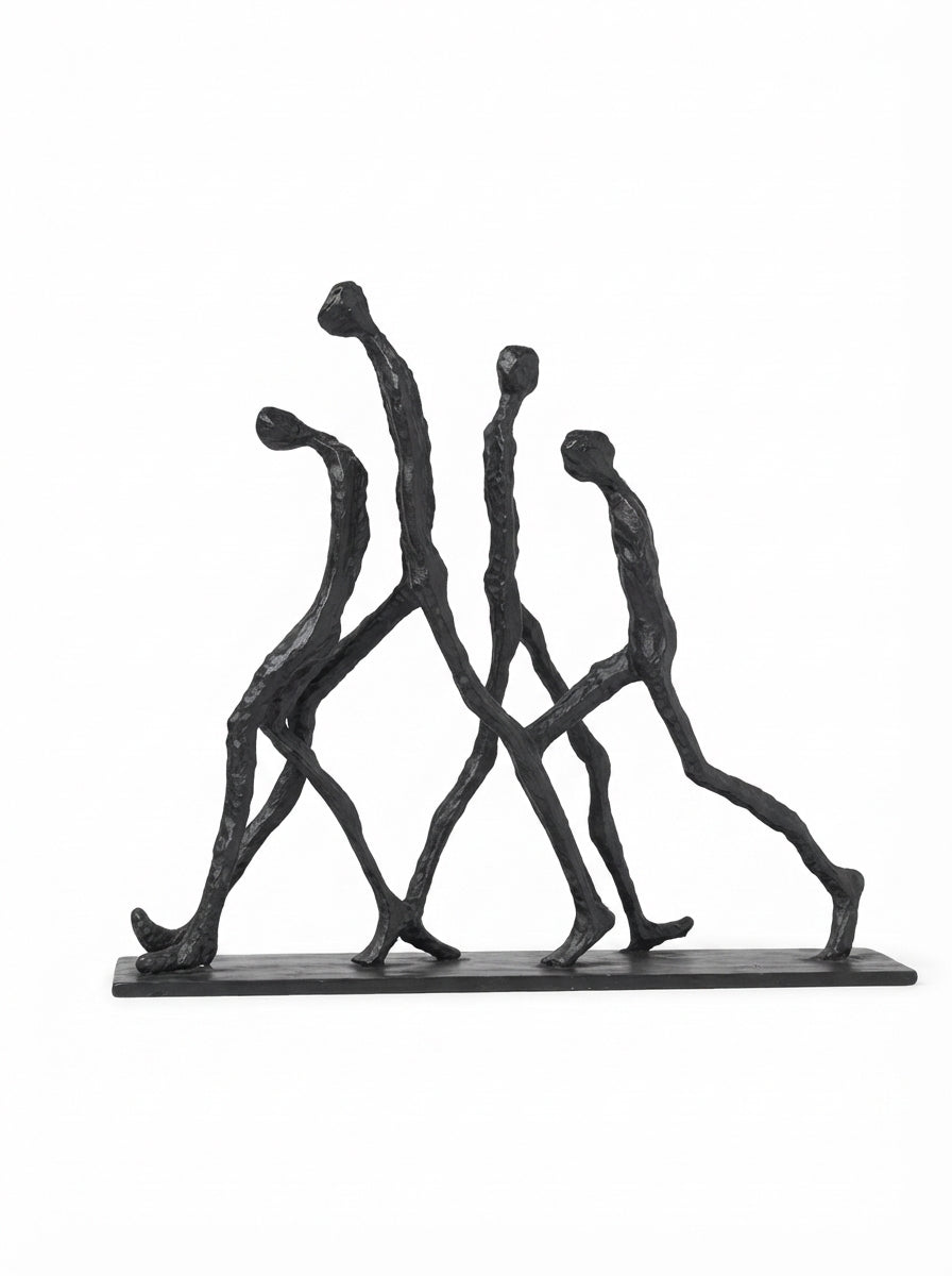 Metal Abstract Humanoid Sculpture