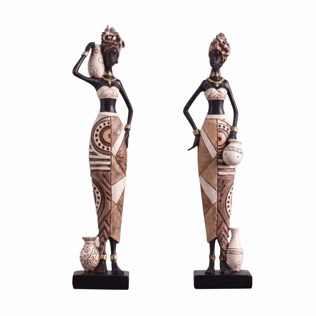 Boho African Woman art sculpture