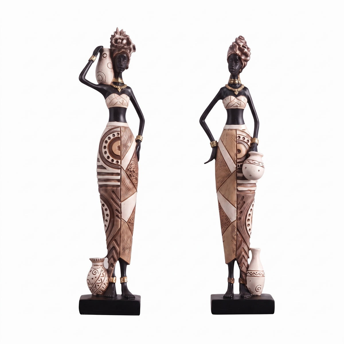 Boho African Woman art sculpture