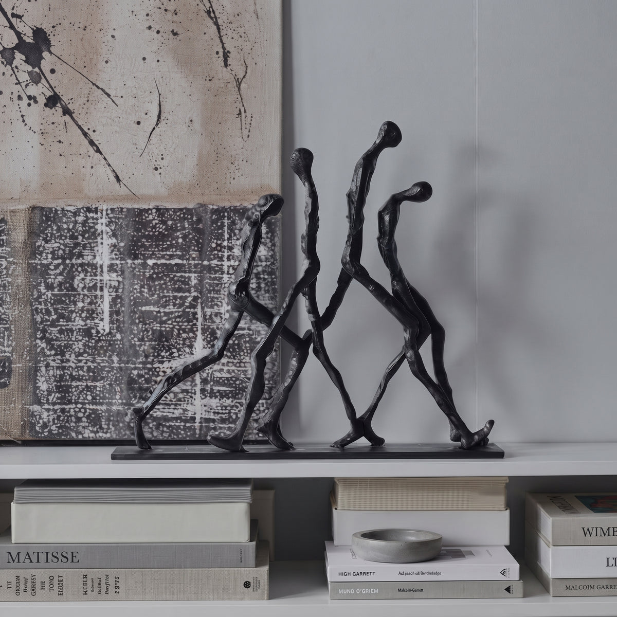 Metal Abstract Humanoid Sculpture
