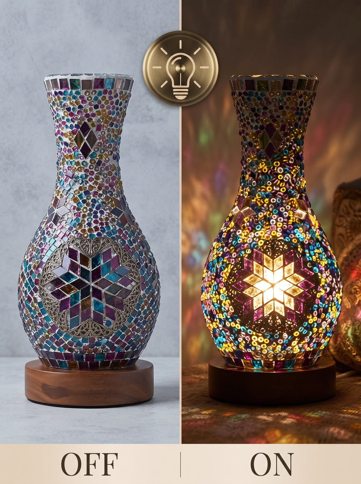 Handmade Turkish Table Vase Lamp