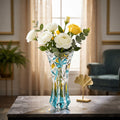 Luxury Crystal Glass Flower Vase with Bell