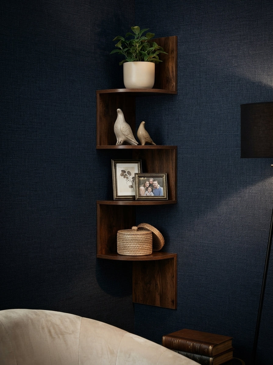 5-Tier Corner Wall Shelf Mount