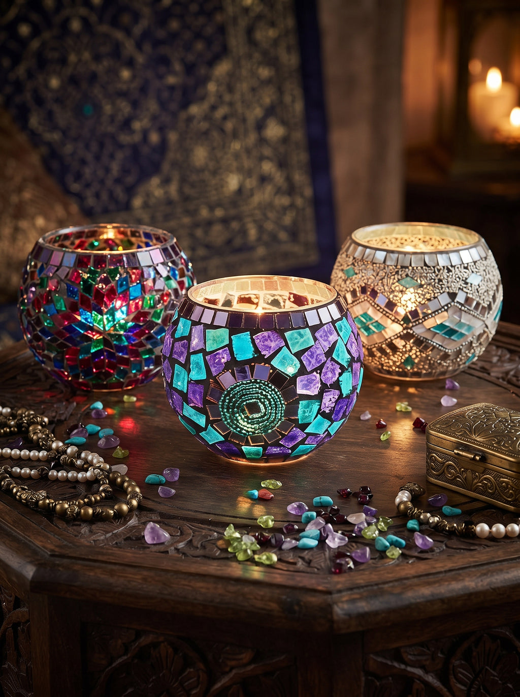Turkish Glass Candle Holders