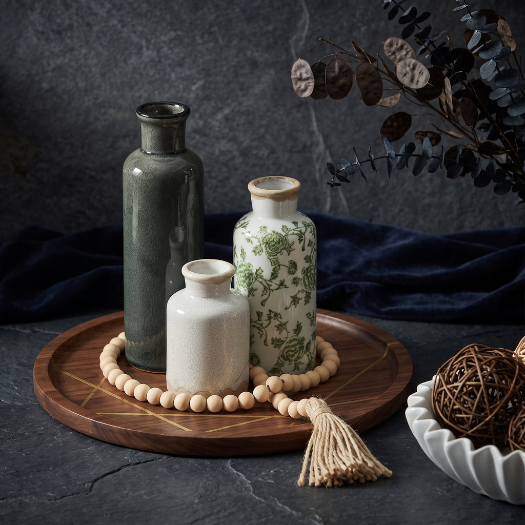 3 pcs Nordic Style Ceramic Vase Set