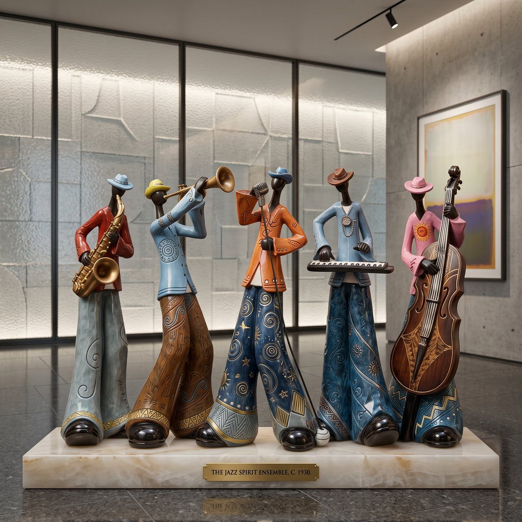 Ornaments Music Band Figures Statues